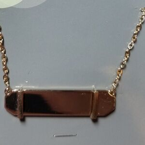 Gold Plate Bar 18 inch Chain
